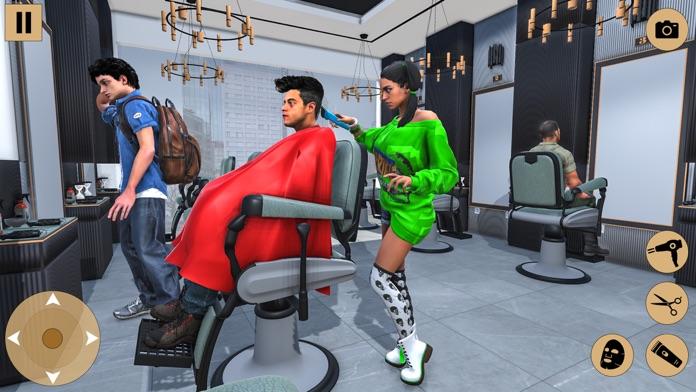 Captura de Tela do Jogo Barber Shop Hair Cut Game