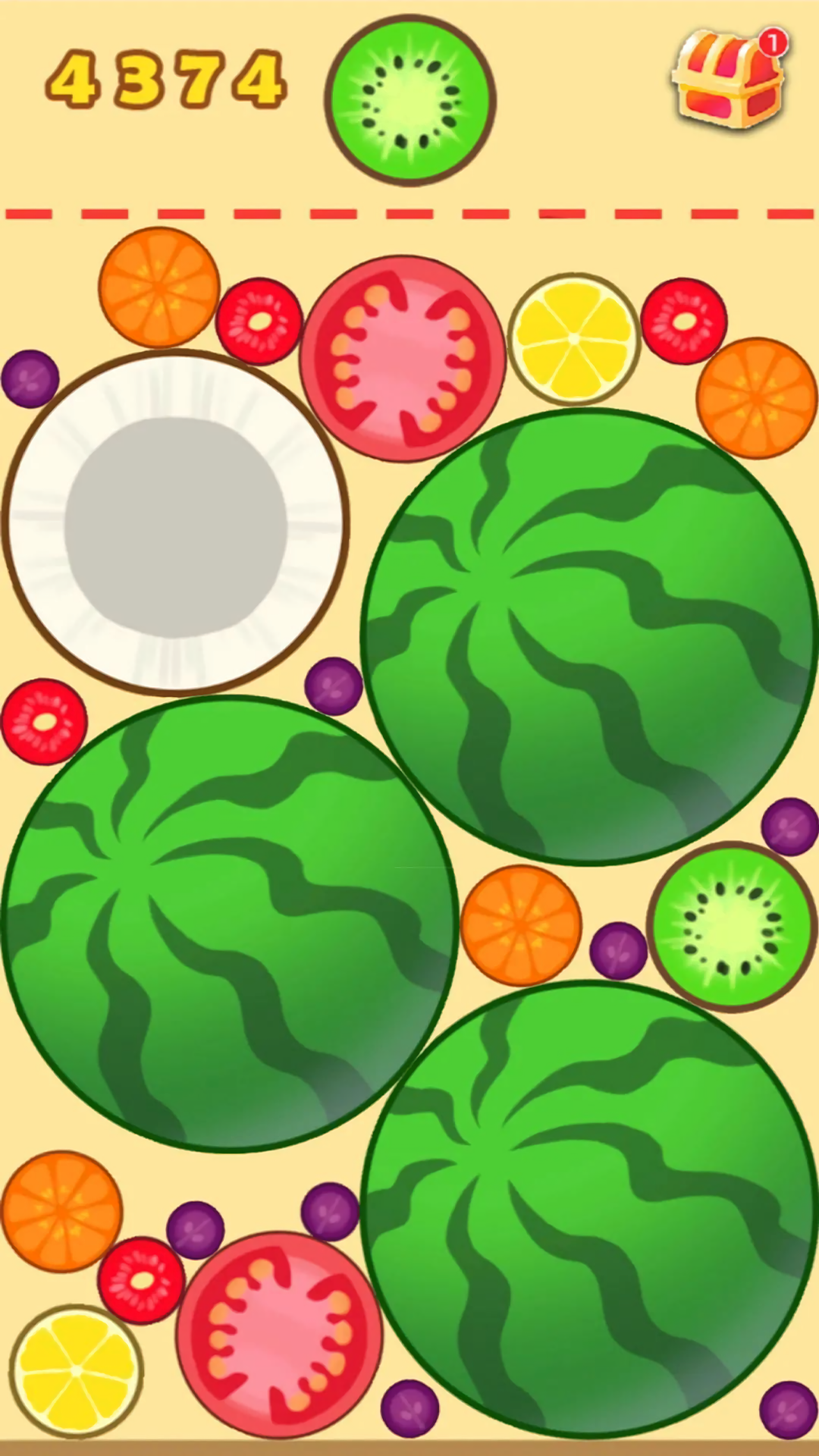 Screenshot of Watermelon Merge Game