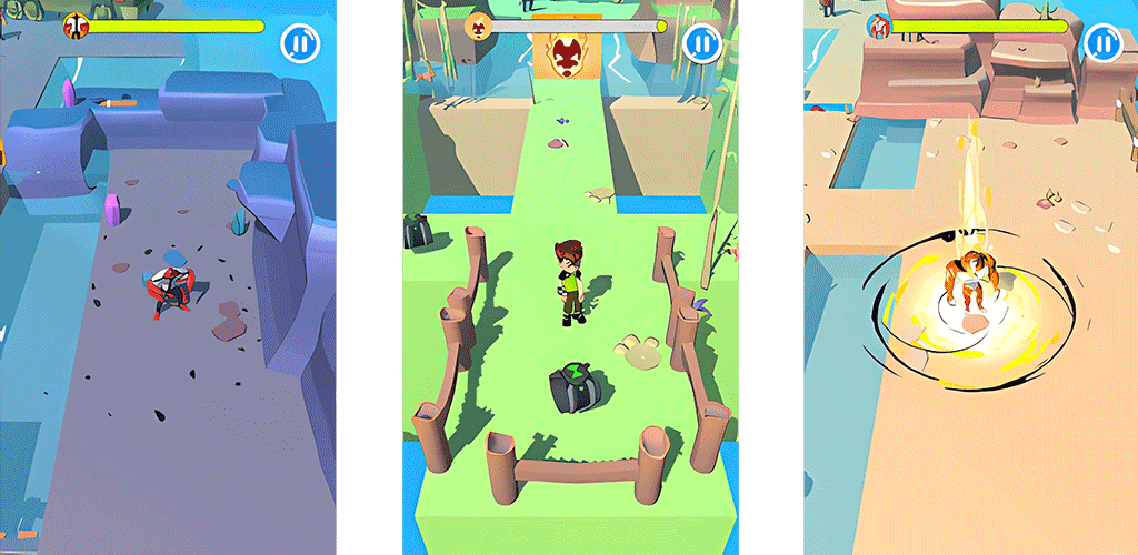 Ben Tennyson 10 omnitrex heros Game Screenshot