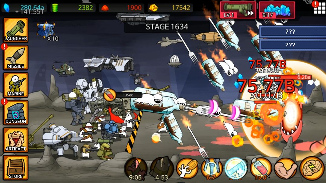 Screenshot of Missile Dude RPG : idle hero