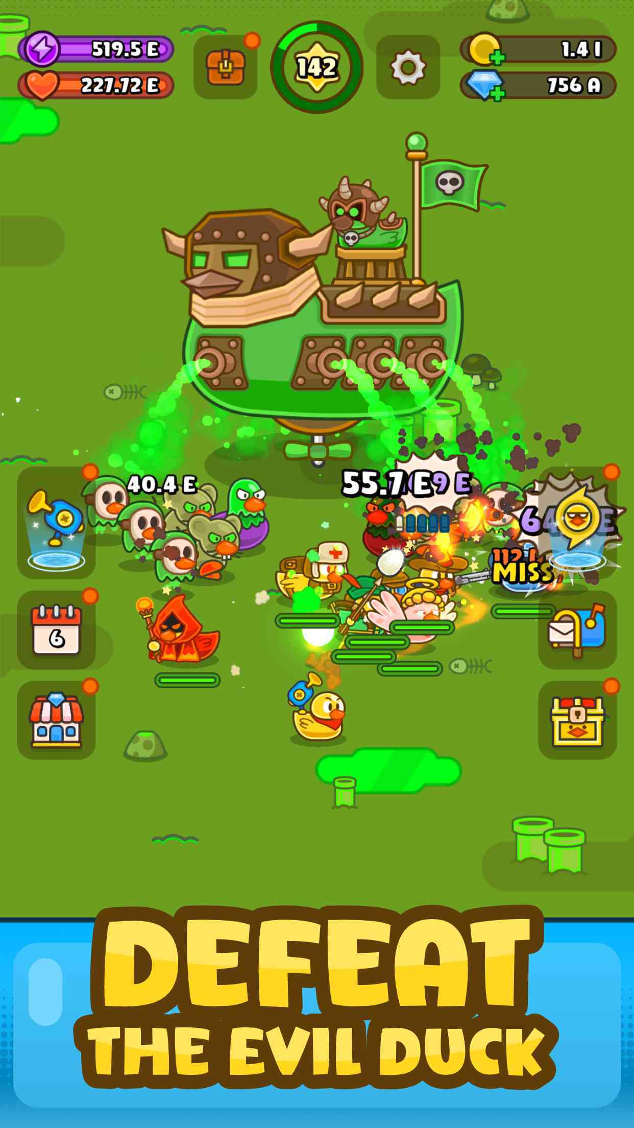 Rubber Duck: Idle Squad Game Game Screenshot