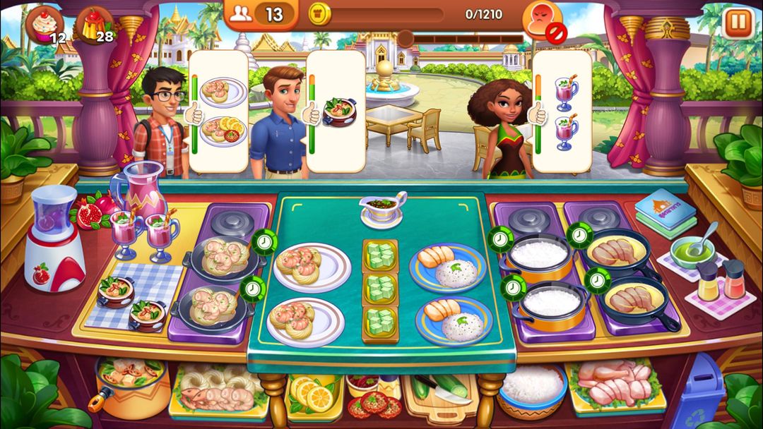 쿠킹 매드니스 - 셰프의 레스토랑 게임 게임 스크린 샷