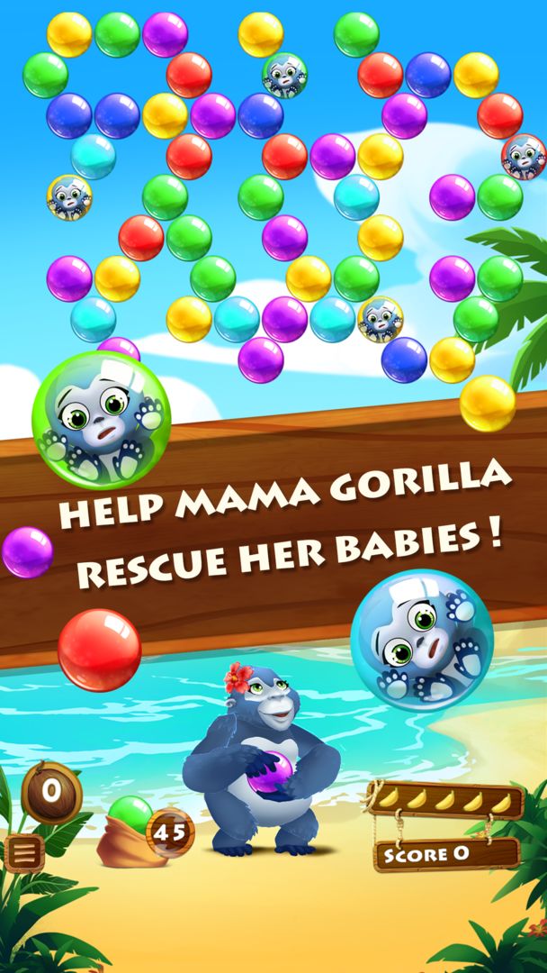 Jungle POP Bubble Shooter screenshot game
