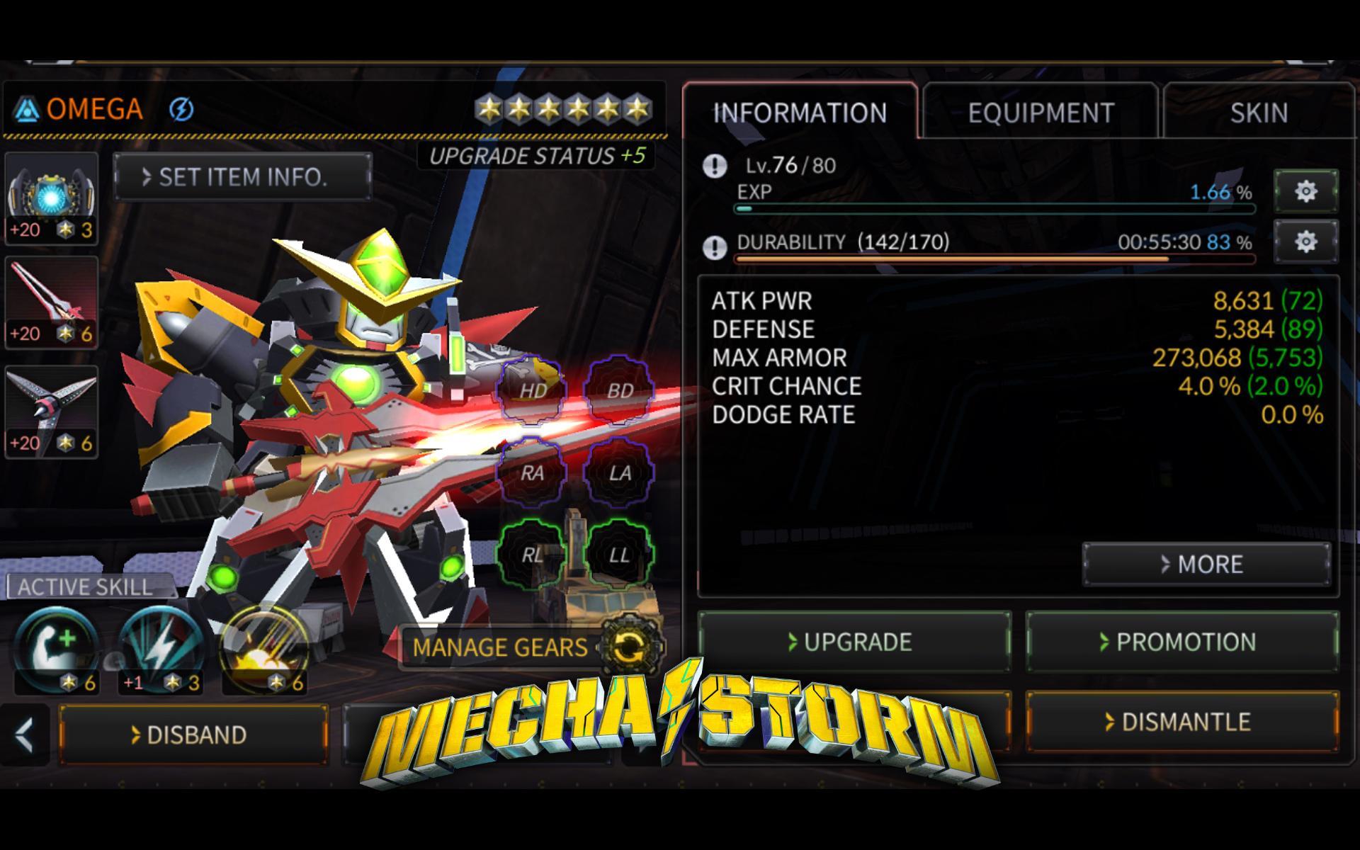 Mecha Storm: Advanced War Robots Game Screenshot
