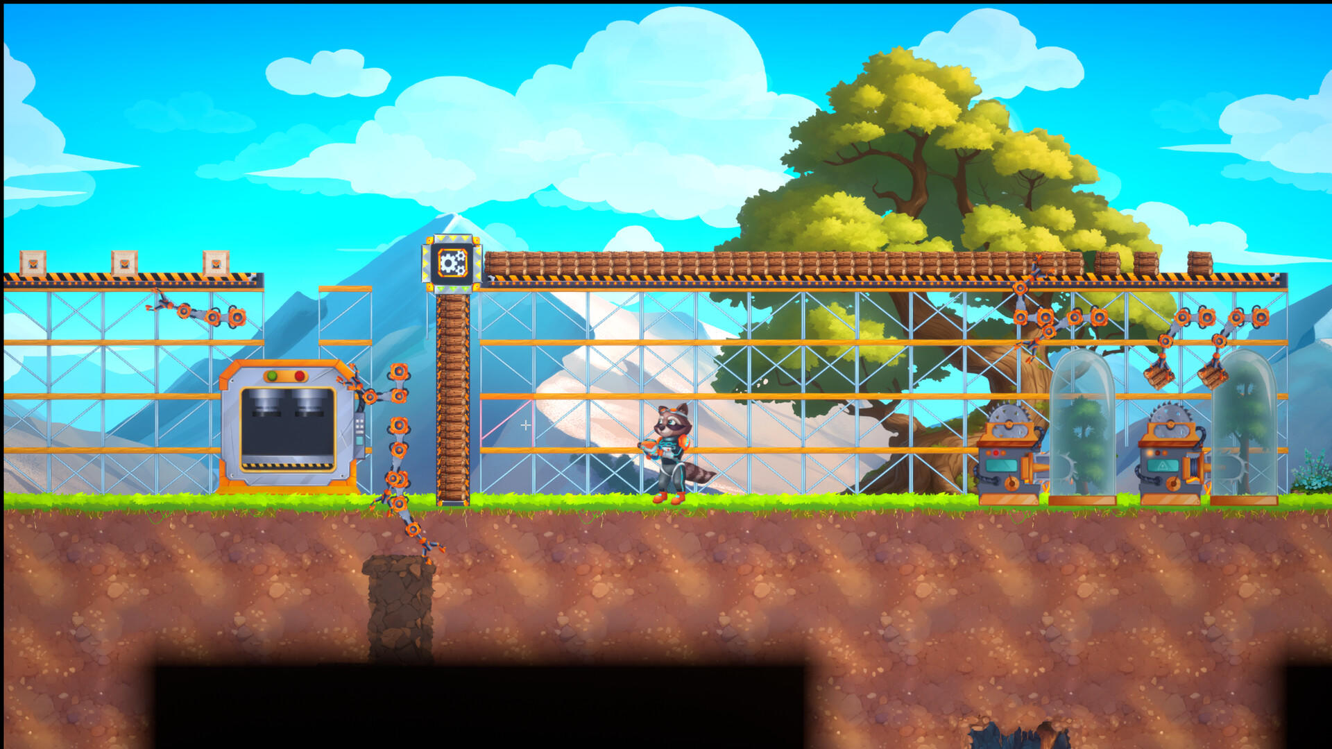 Raccoon Crafts Factory Game Screenshot