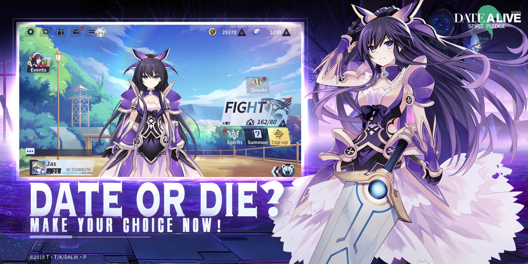 Date A Live: Spirit Pledge HD 게임 스크린 샷