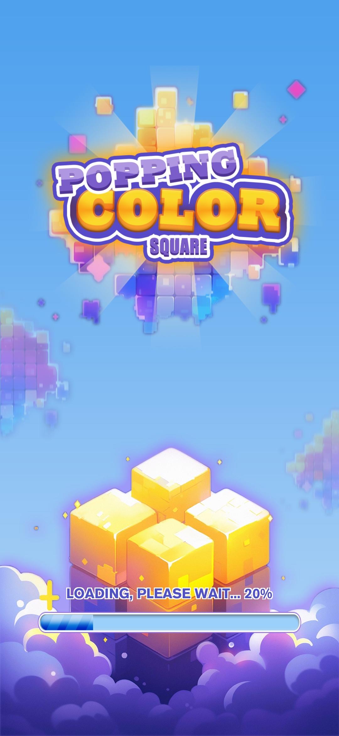 Popping Color Square Game Screenshot