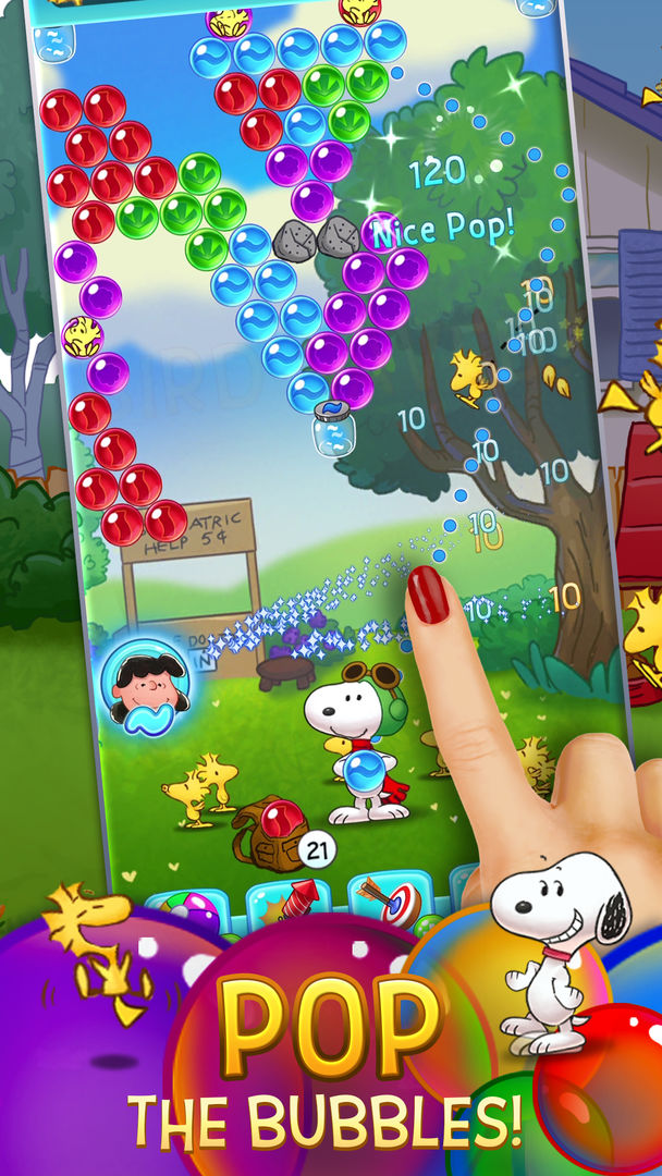 Bubble Shooter - Snoopy POP! ภาพหน้าจอเกม