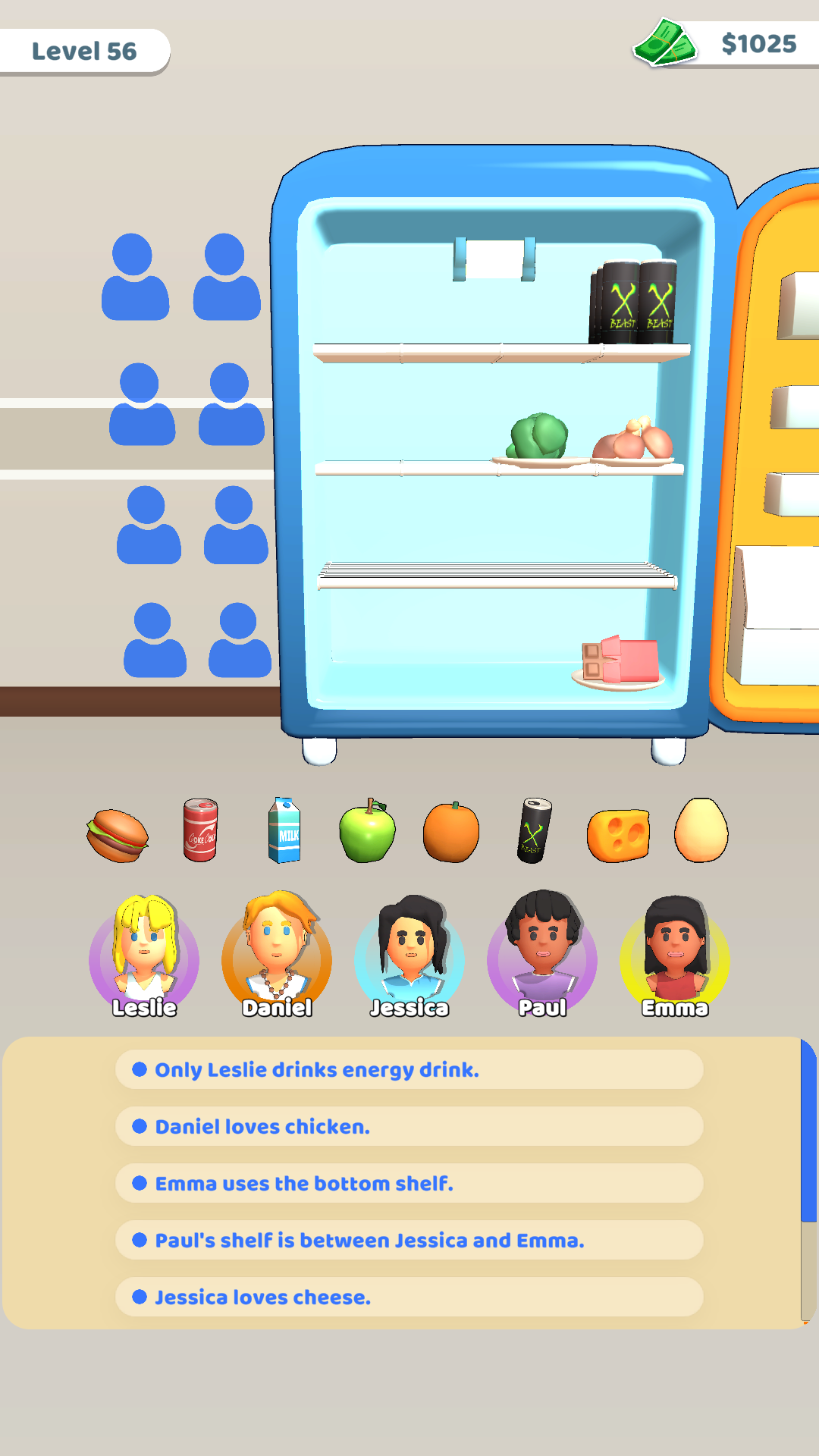 Скриншот игры Fridge Sort