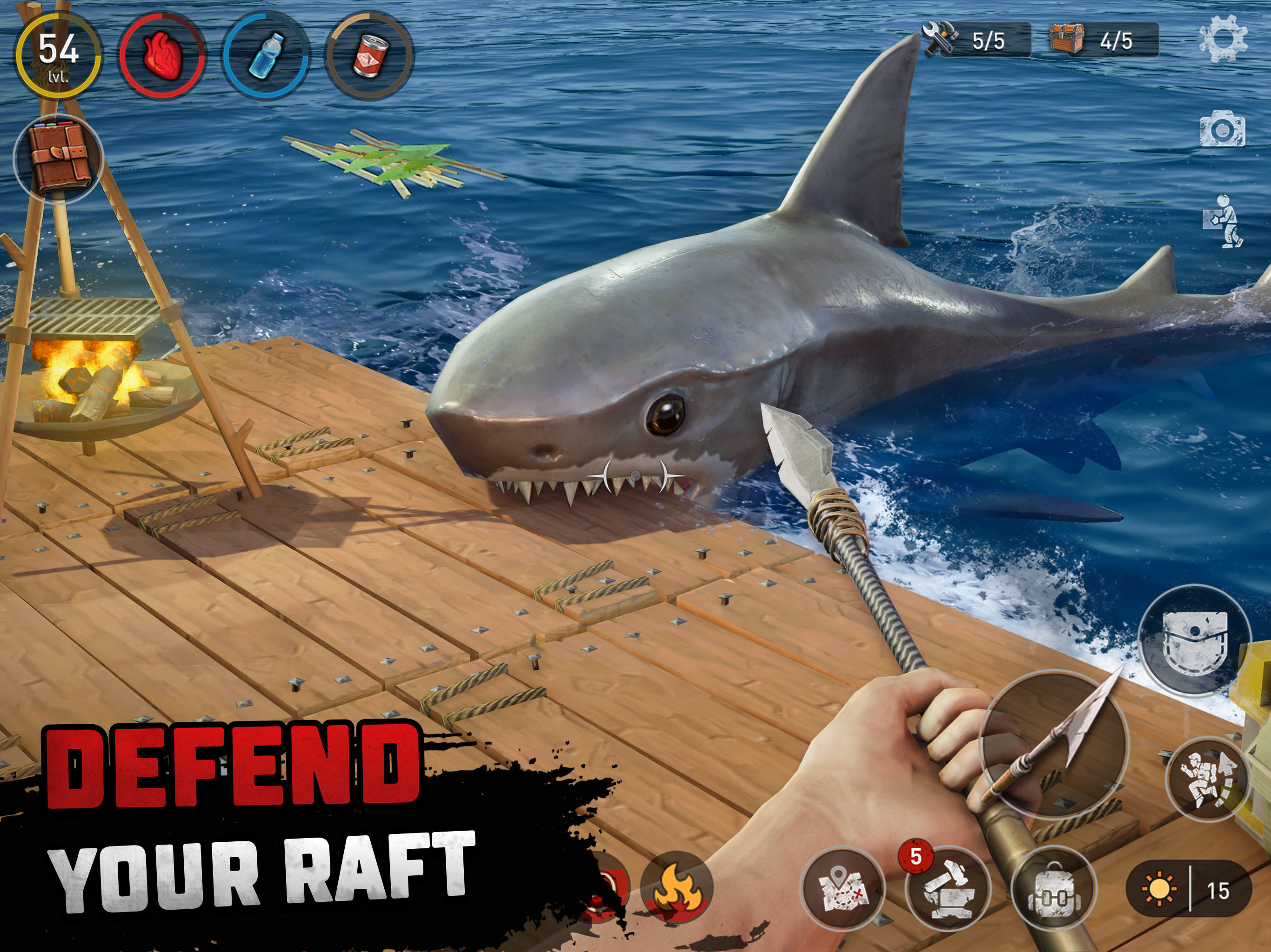 Raft® Survival - Ocean Nomad Game Screenshot