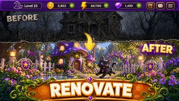 Merge Witches: Magic Puzzle Game Screenshot