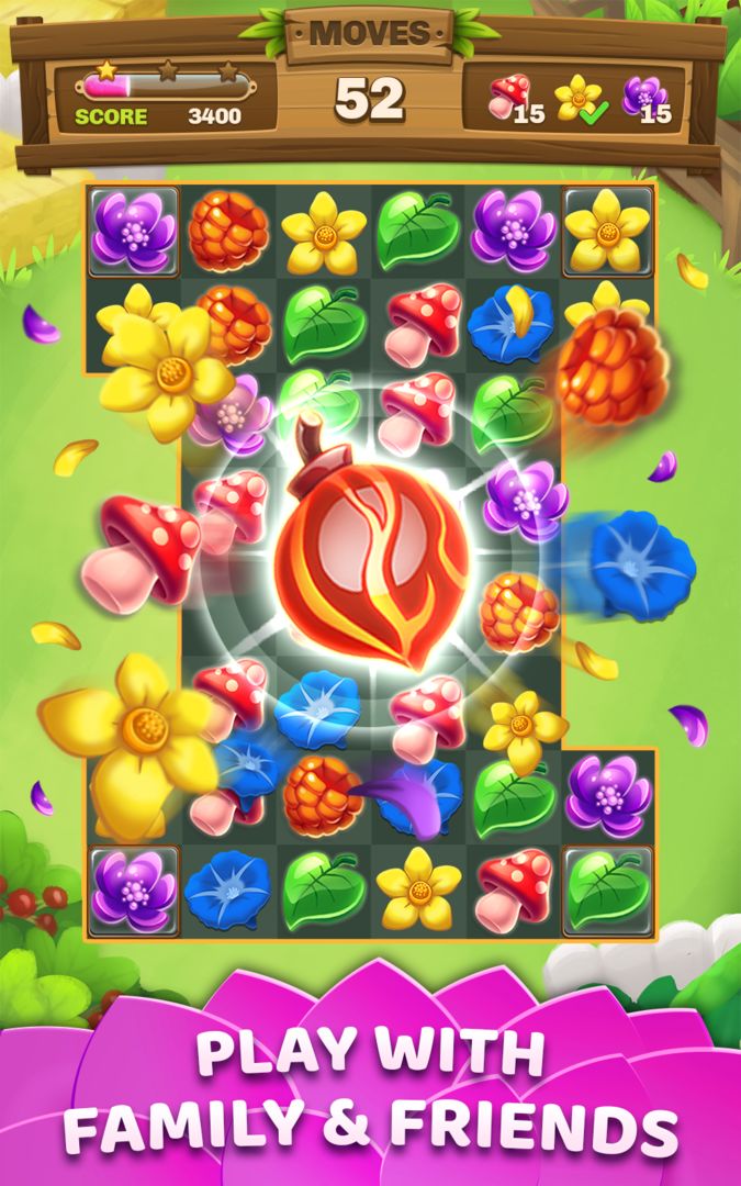 Screenshot of Flower Power Match
