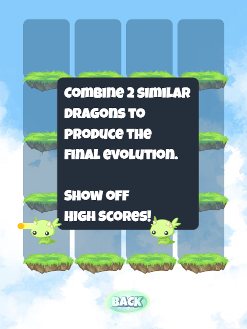 2048 Dragon Island Game Screenshot