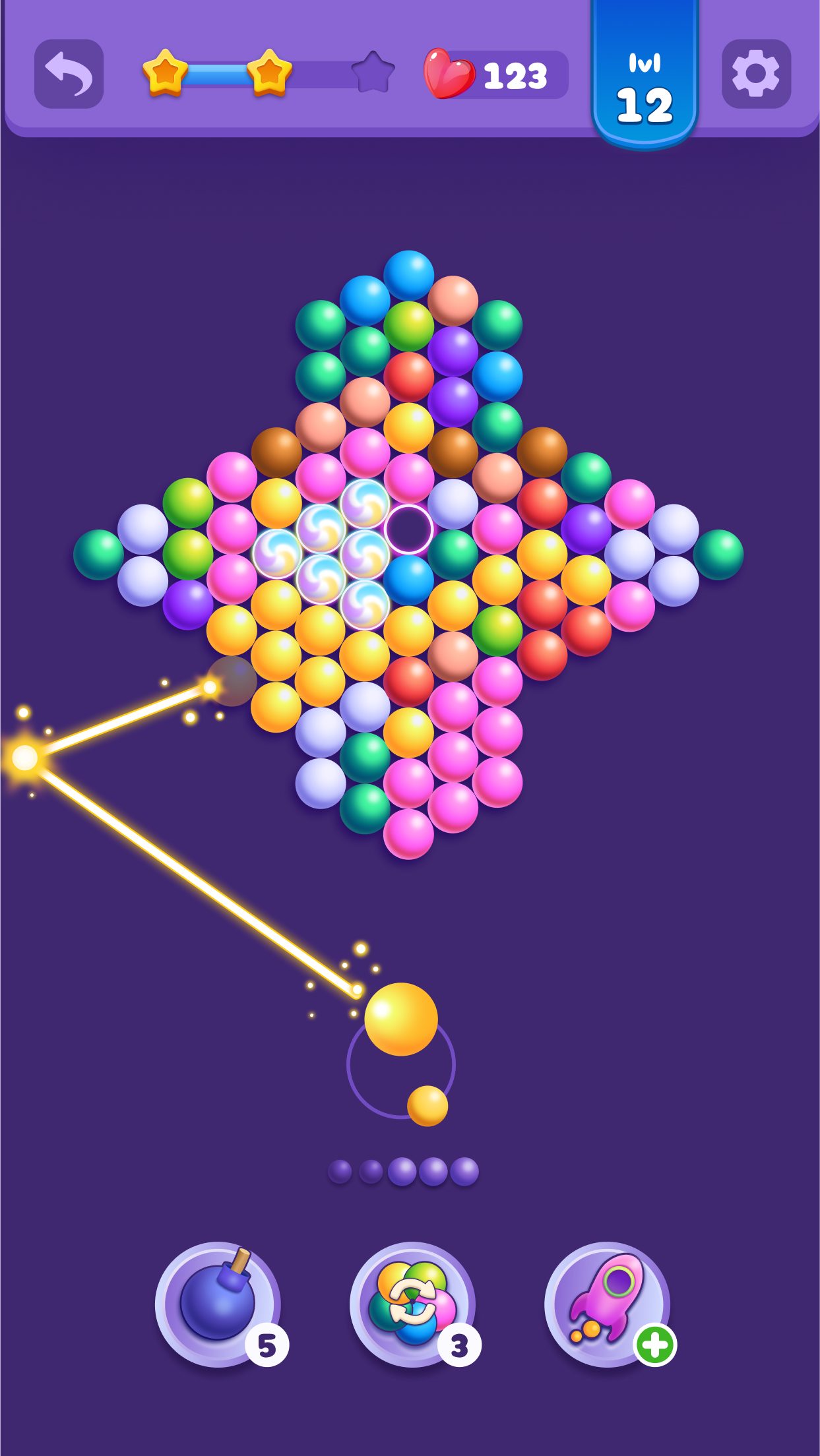 Bubble Blast Game Screenshot