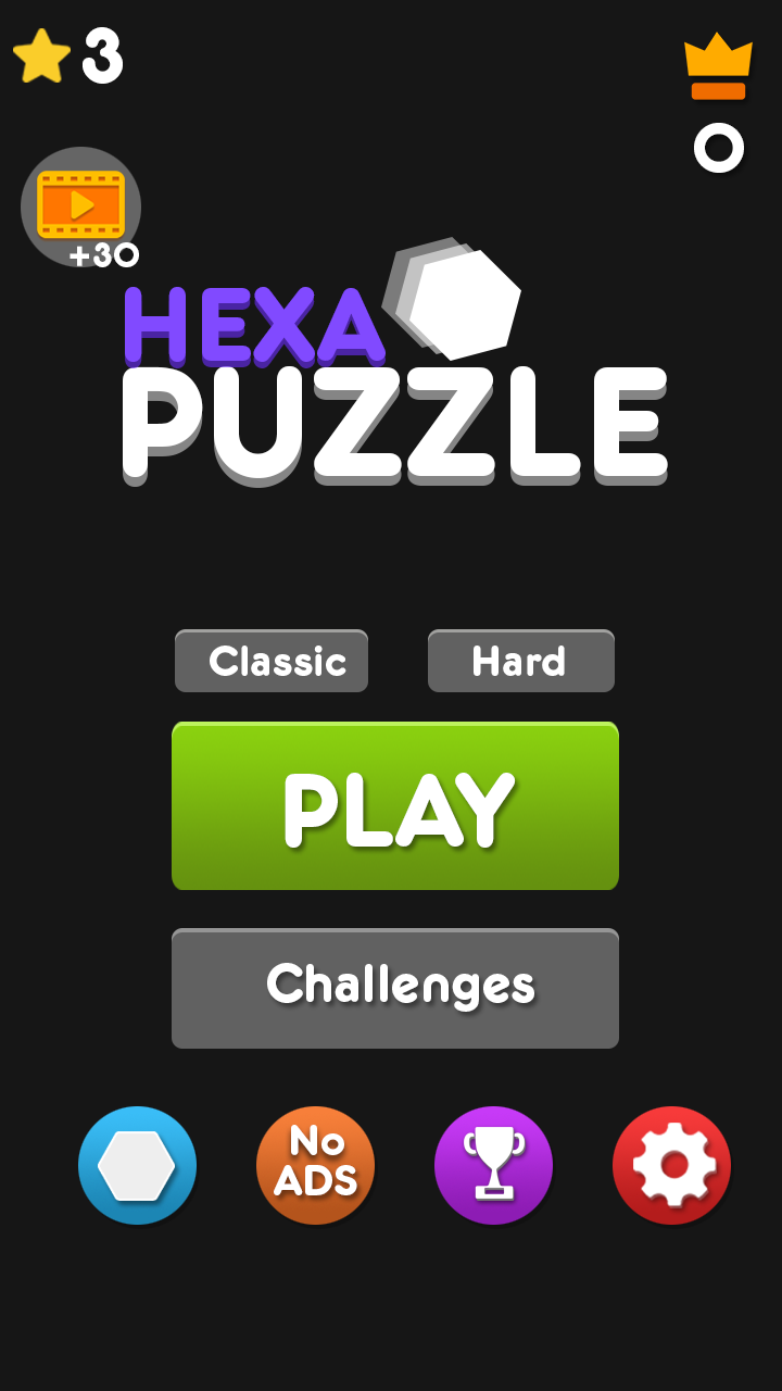 Hexagon Drop! Game Screenshot