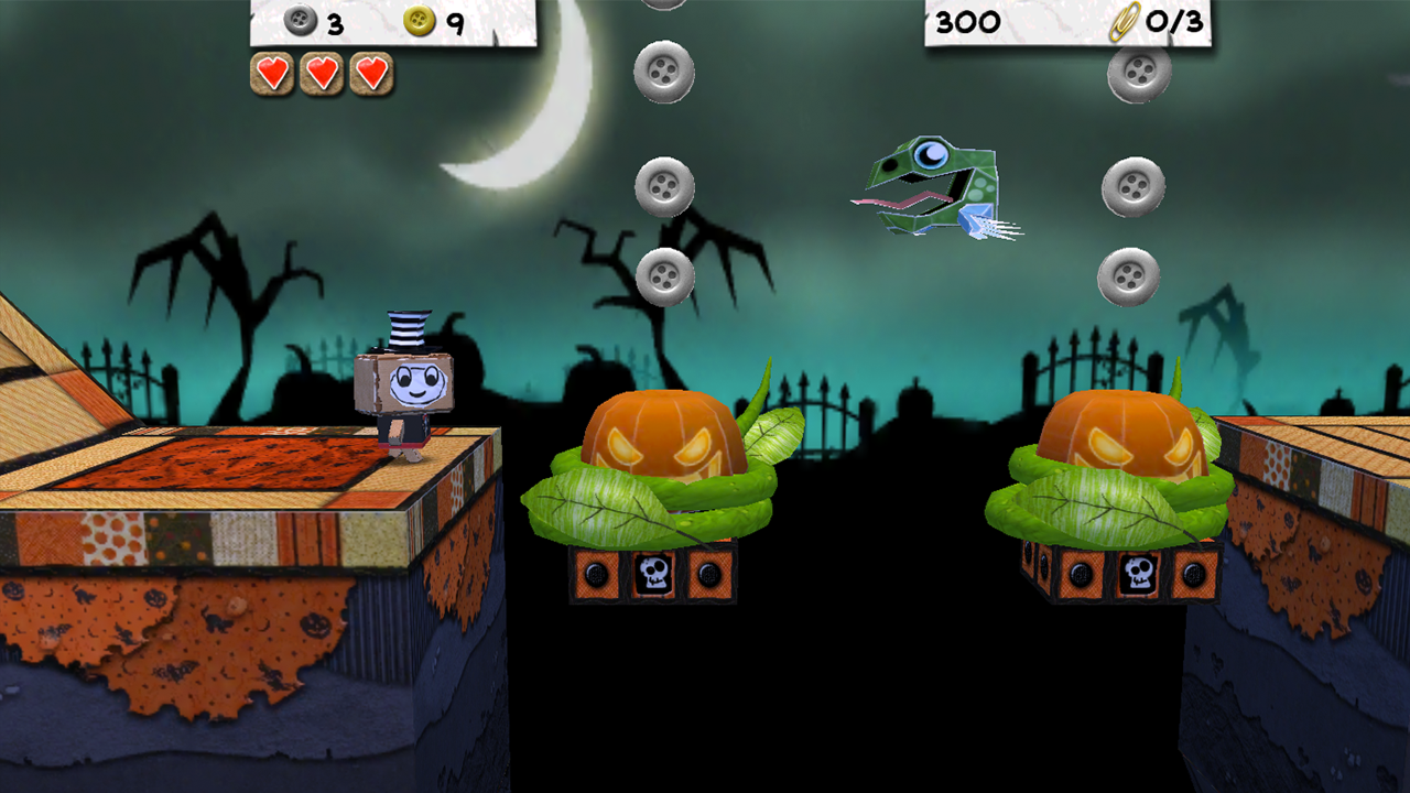 Paper Monsters 3d platformer Game Screenshot