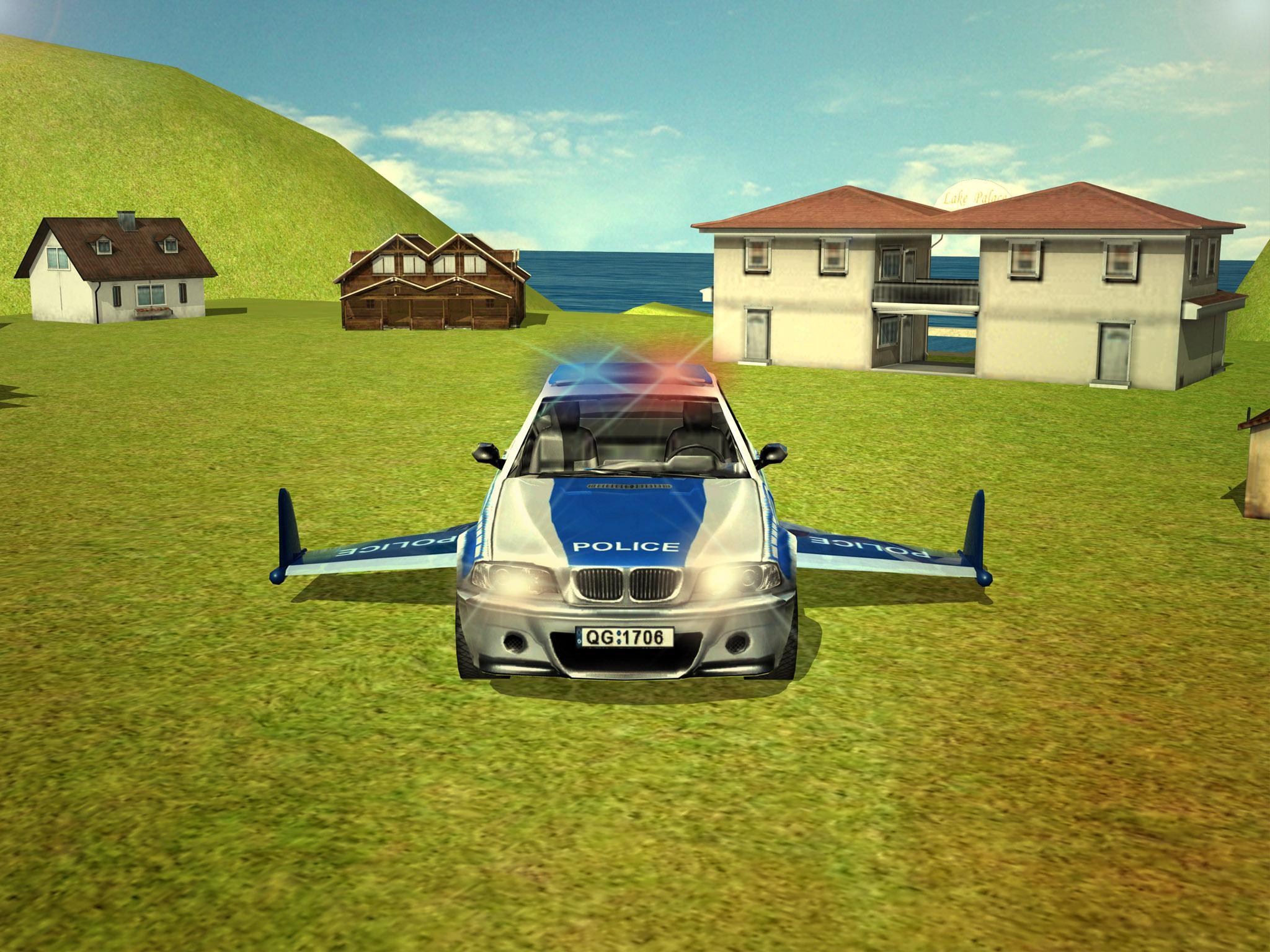 Flying Police car 3d simulatorのキャプチャ