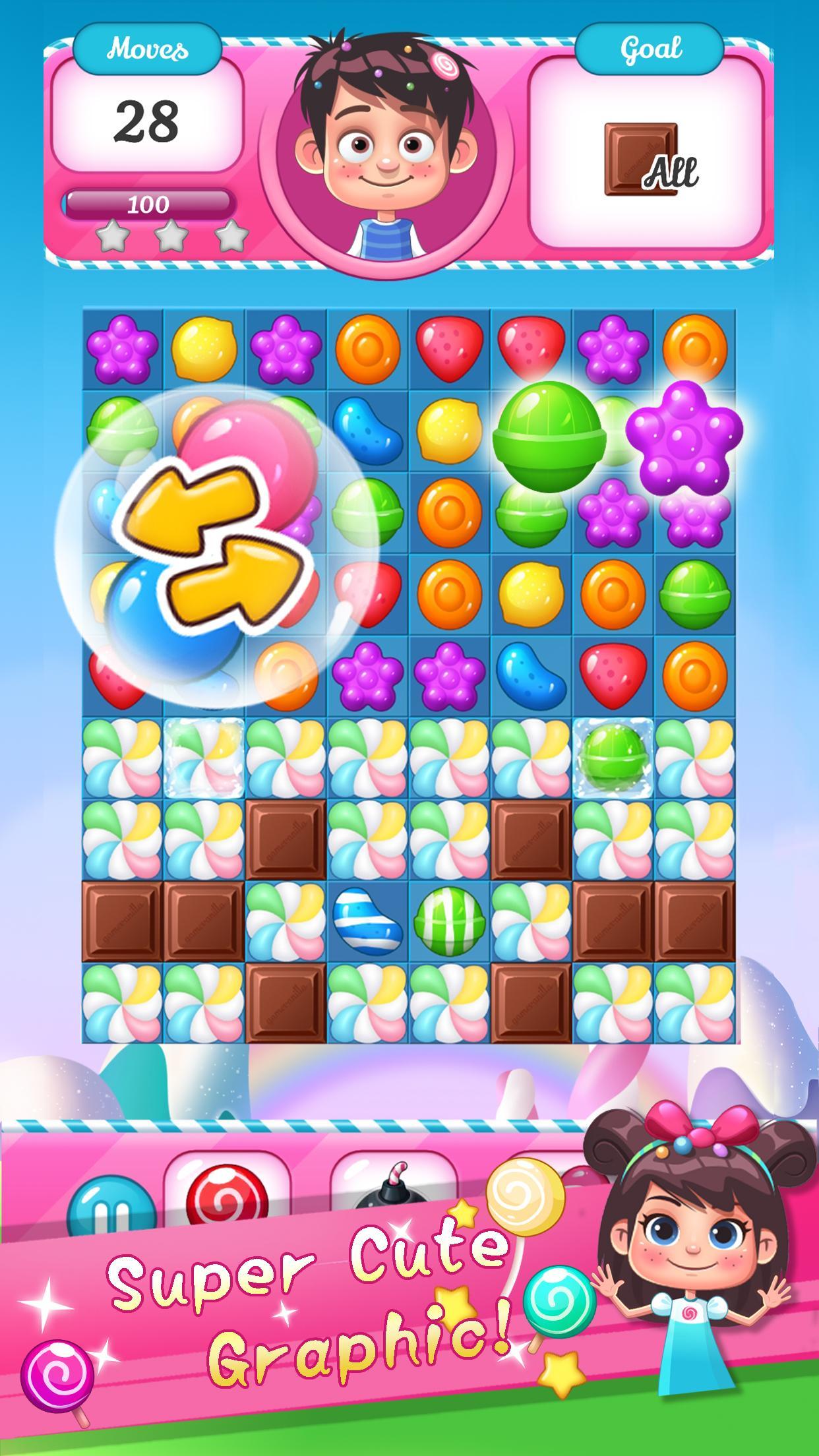 Colorful Sugar Bomb Game Screenshot