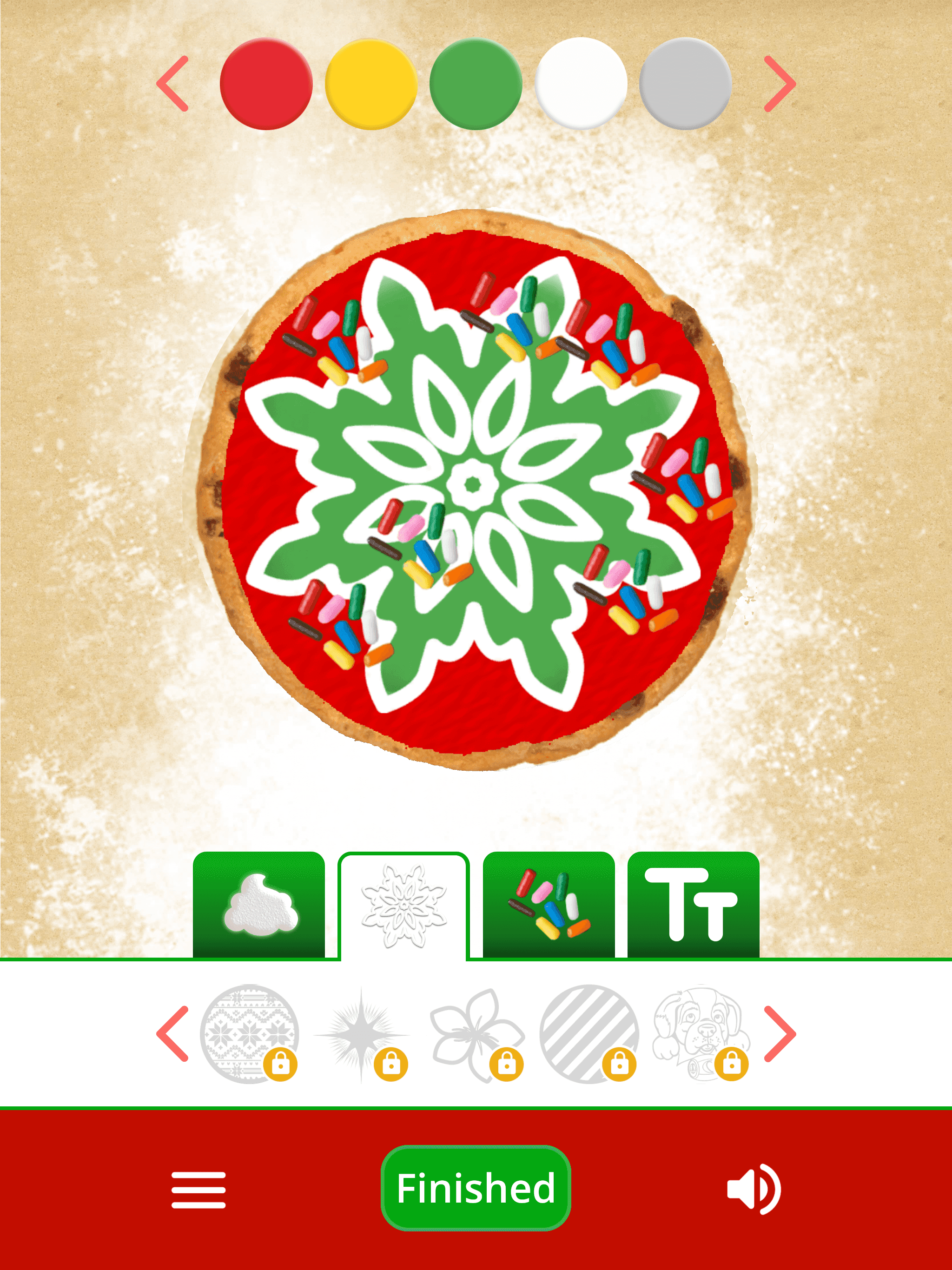 Screenshot of Make a Cookie for Santa — The Elf on the Shelf®