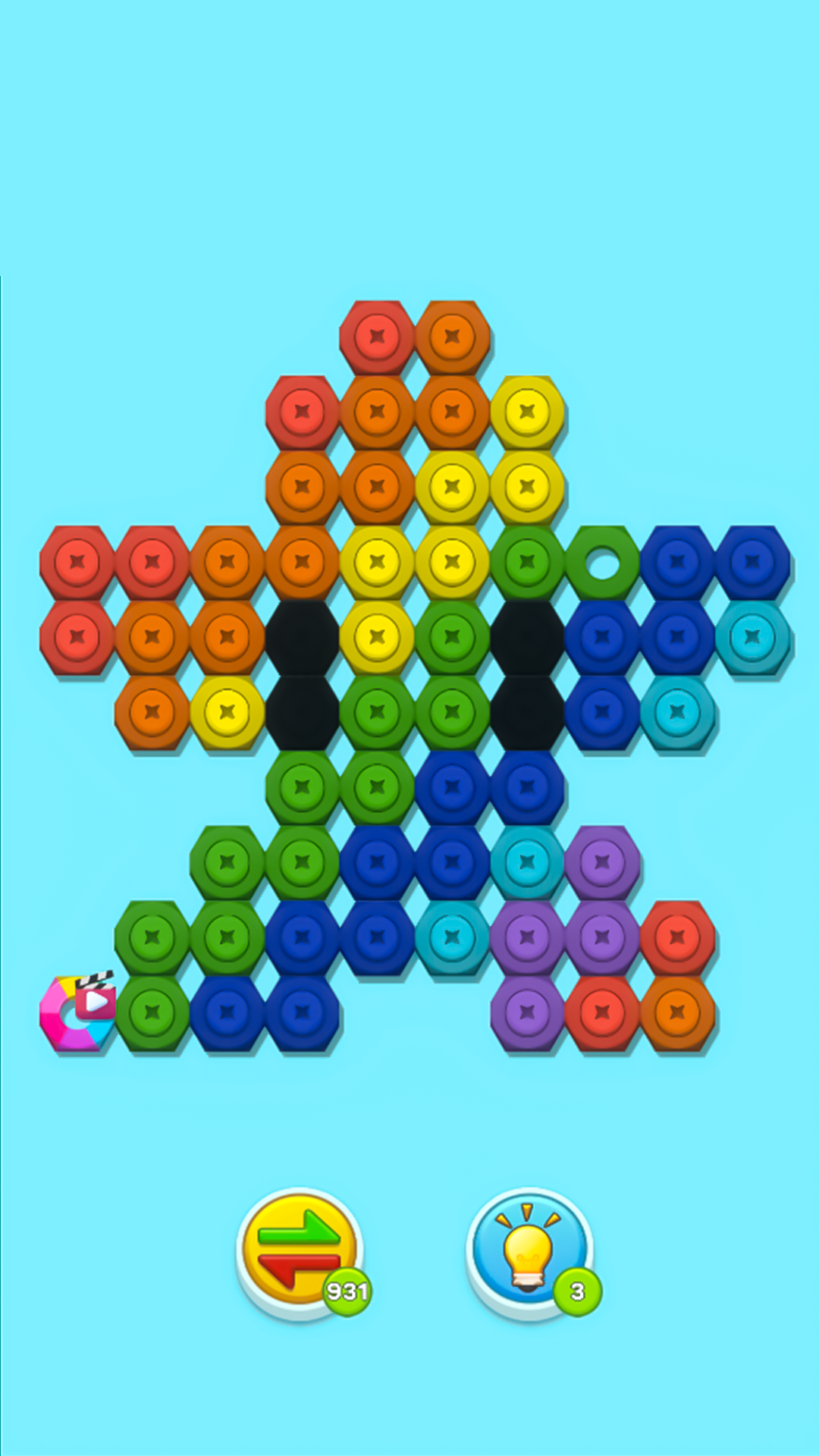 Скриншот игры Nut n Bolt Sort: Color Puzzle