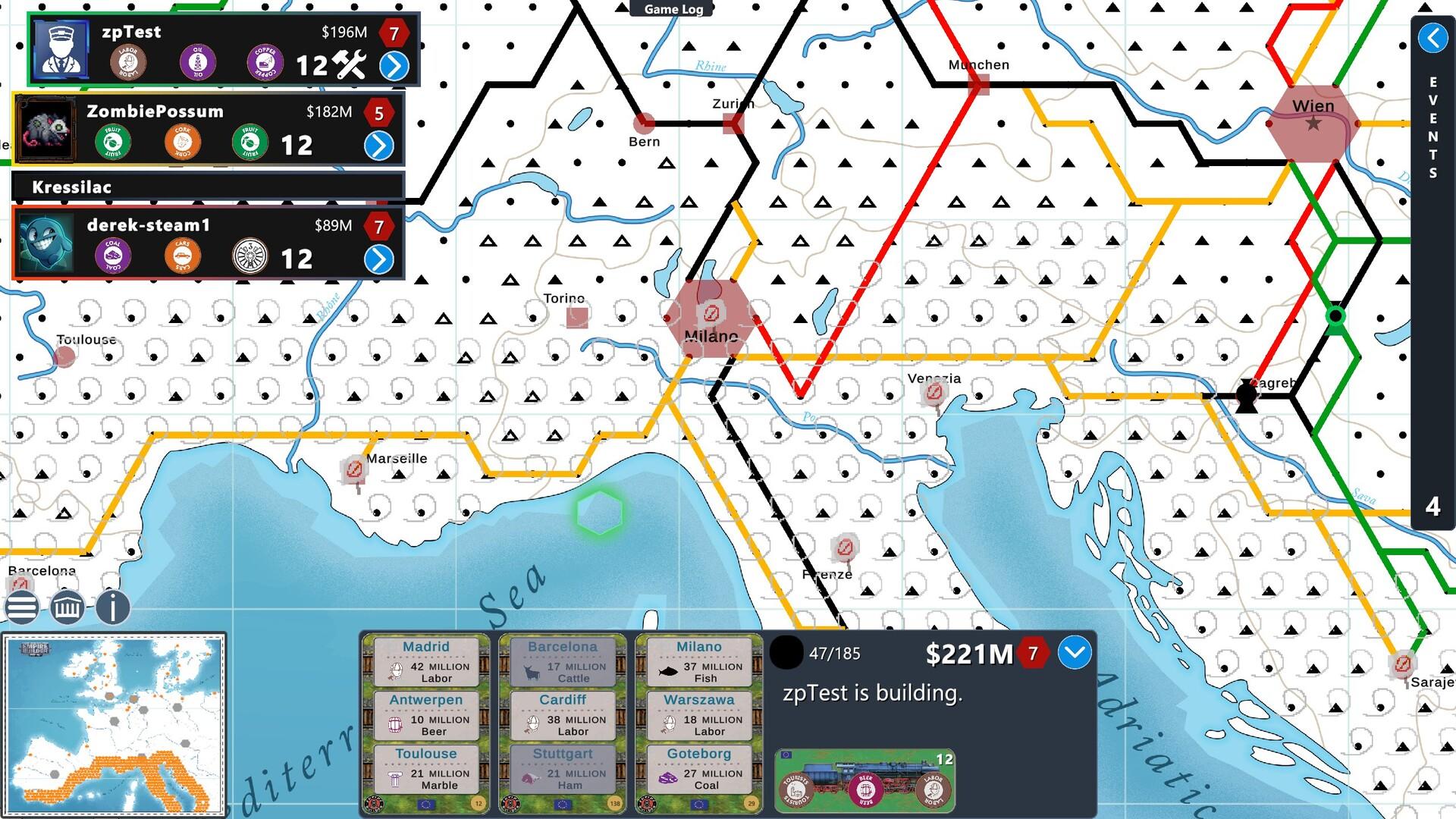 Empire Builder - Europe Game Screenshot