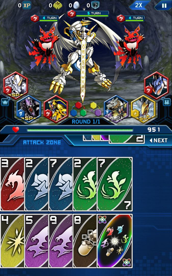 Digimon Heroes! ภาพหน้าจอเกม