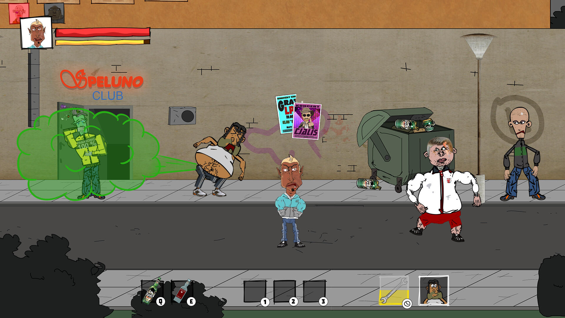 Hoodies Squad: Alcoholypse Game Screenshot