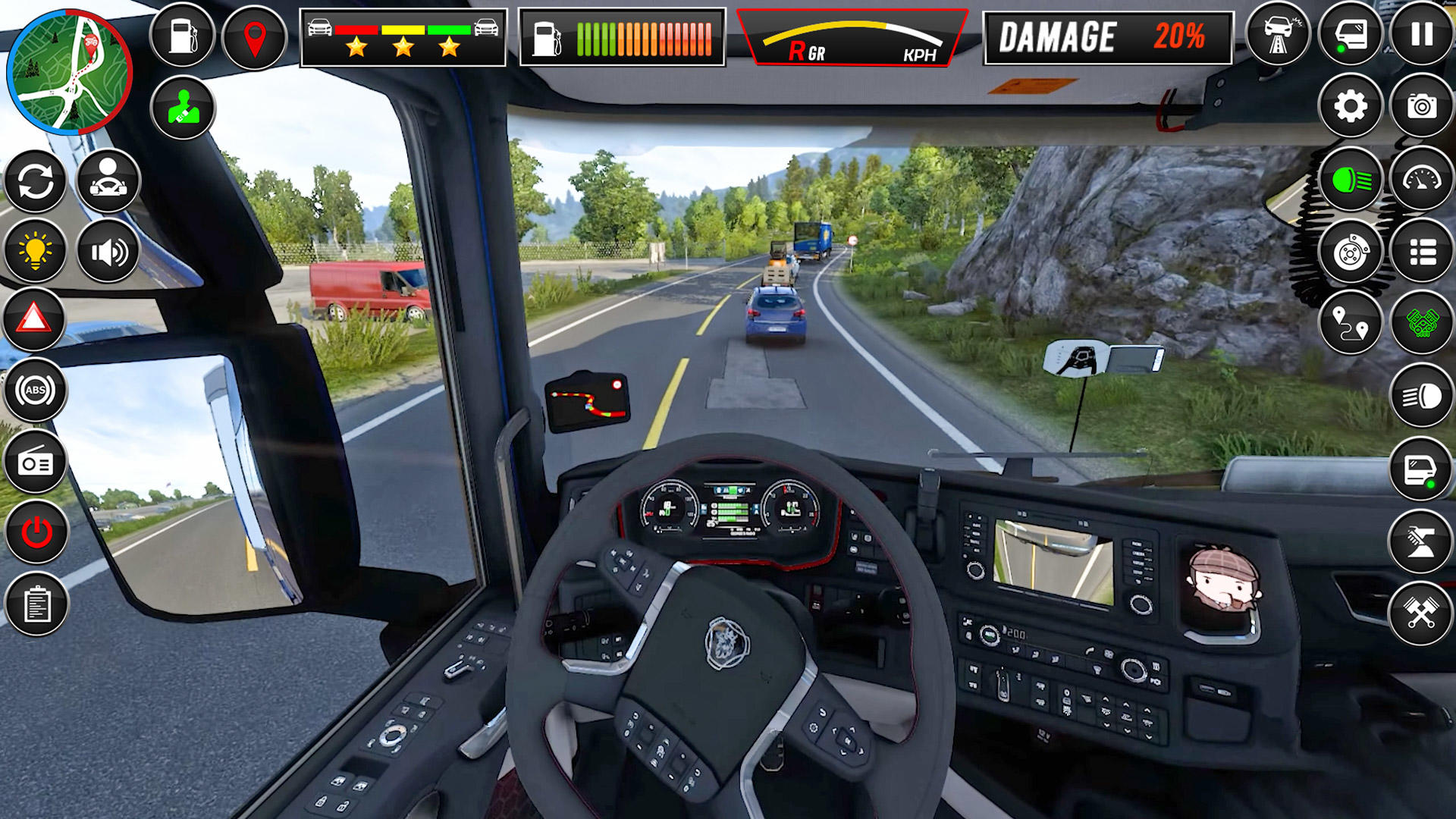 Captura de Tela do Jogo Jogo de transporte de camiões