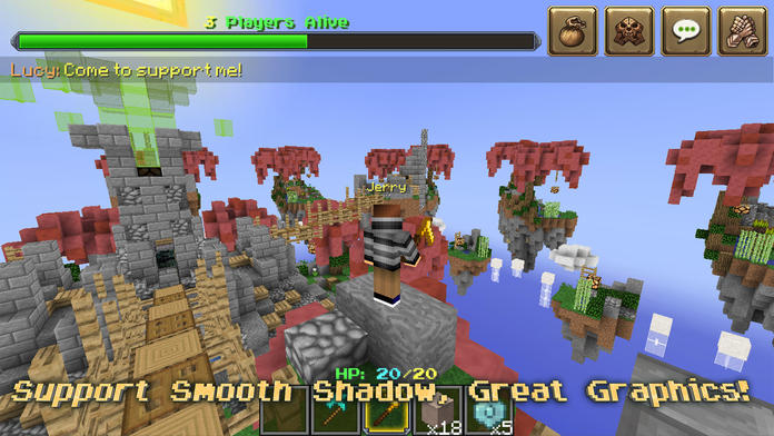 Block Sky War (Luck of the Draw) : Mini Game With Worldwide Multiplayer Game Screenshot