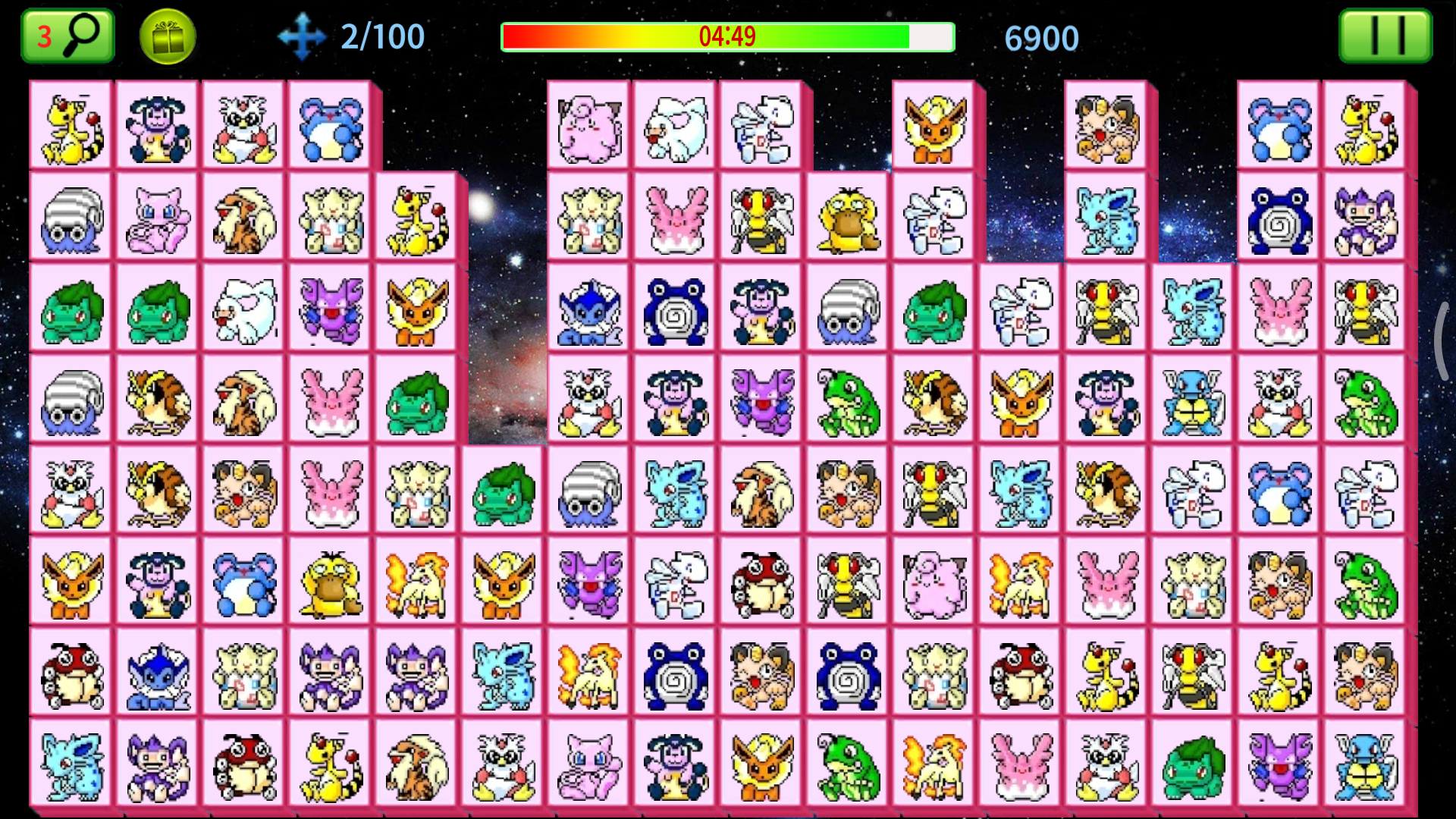 Скриншот игры Pikachu Onet 2003