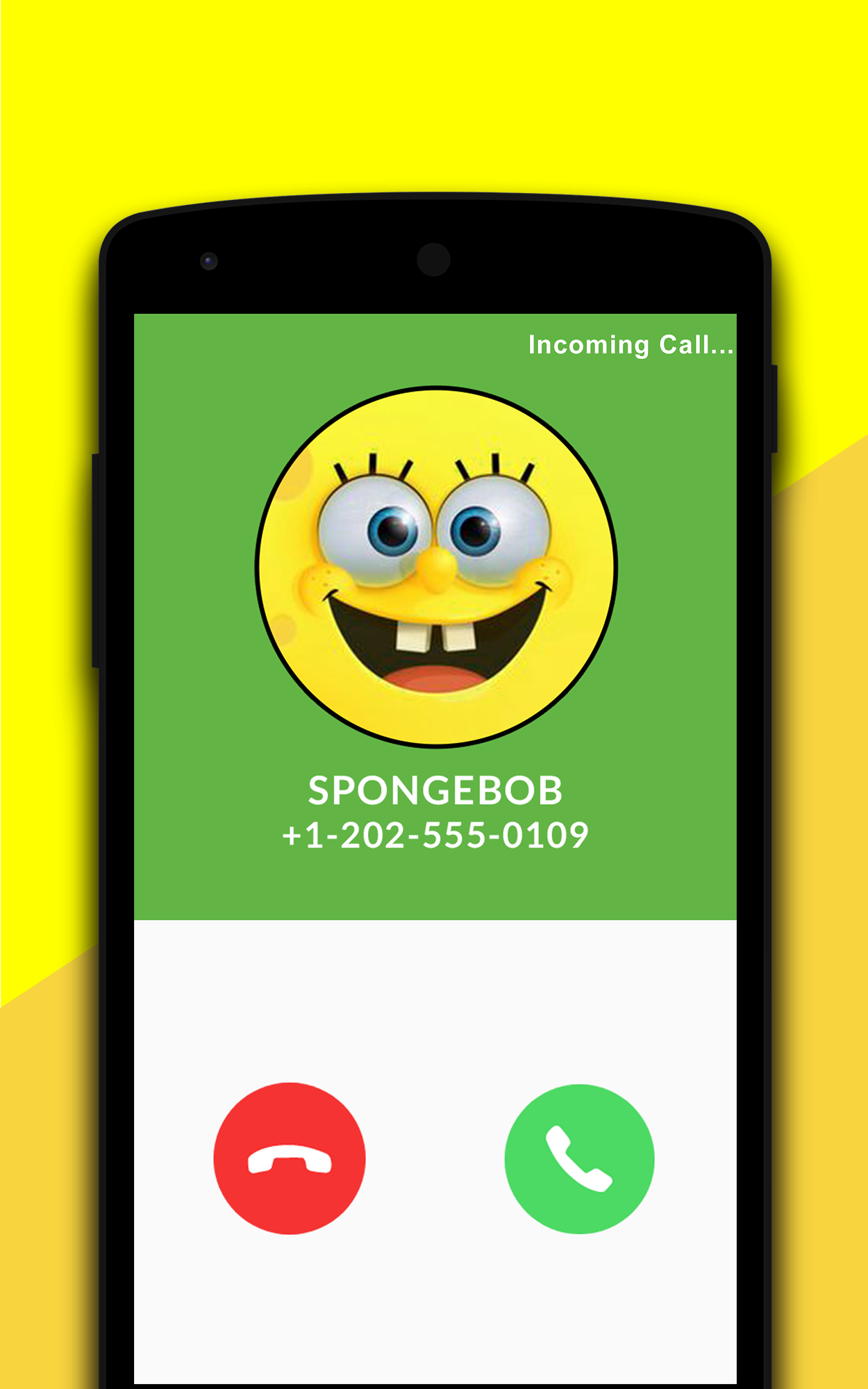 Captura de Tela do Jogo Spongebob Fake Call Simulator