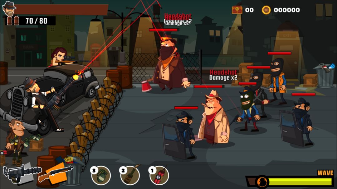 Gangster Wars : Defense ภาพหน้าจอเกม