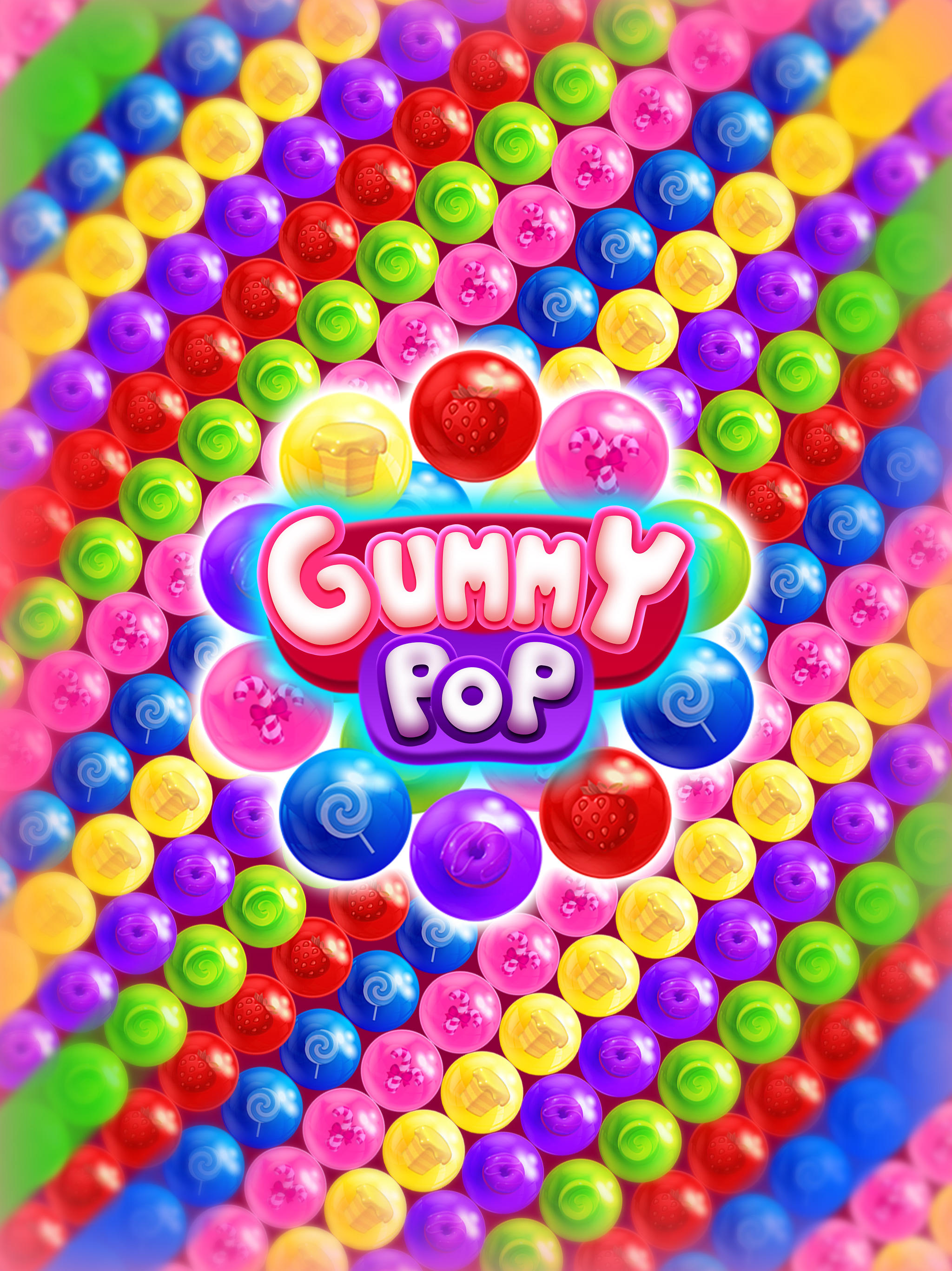 Bubble Shooter Games Gummy Pop Game Screenshot