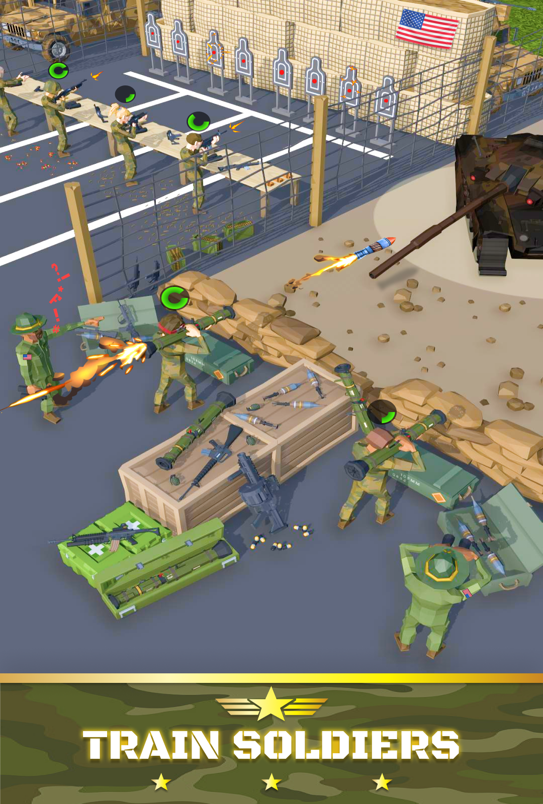 Idle Army Tycoon Military Base ภาพหน้าจอเกม