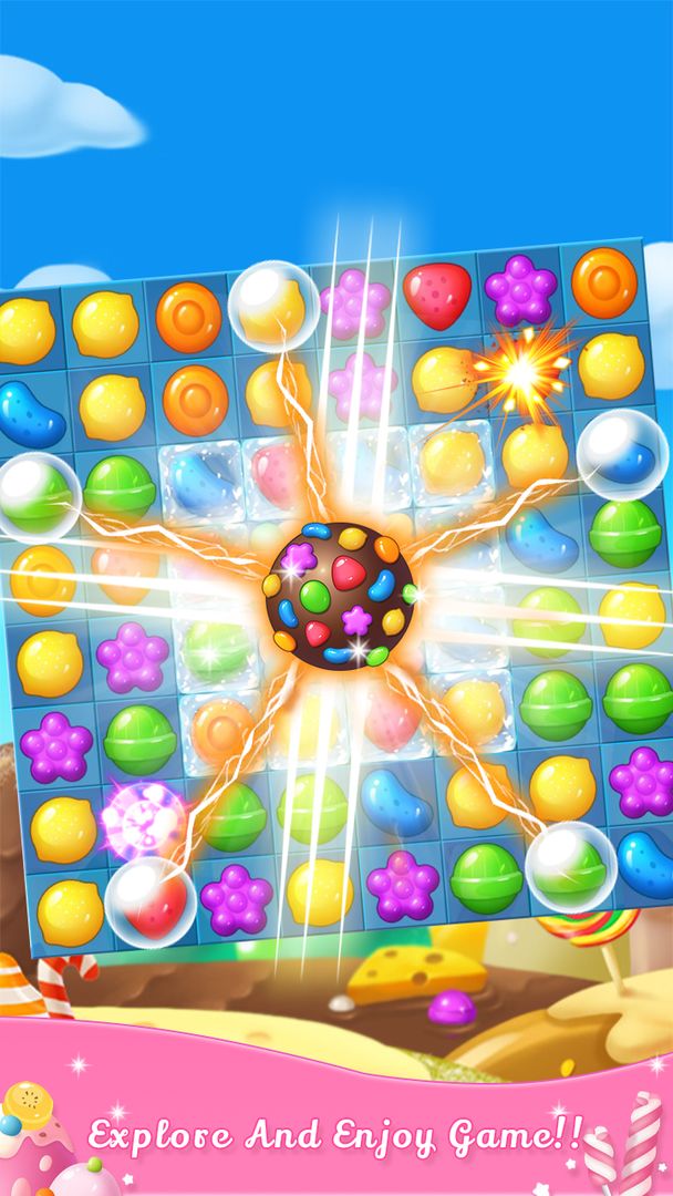 Screenshot of Sweet Candy Sugar: Free Match 3 Games 2019