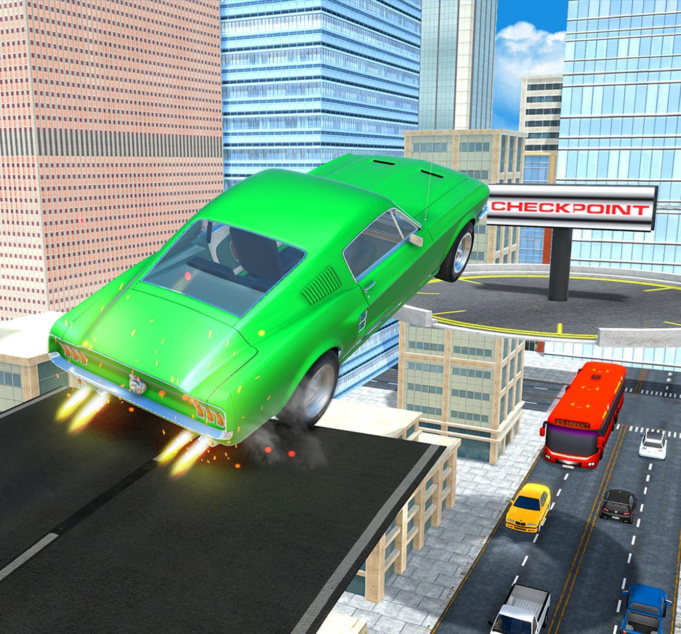 Captura de Tela do Jogo Furious Smash Car Hits – Fast Impossible Stunts