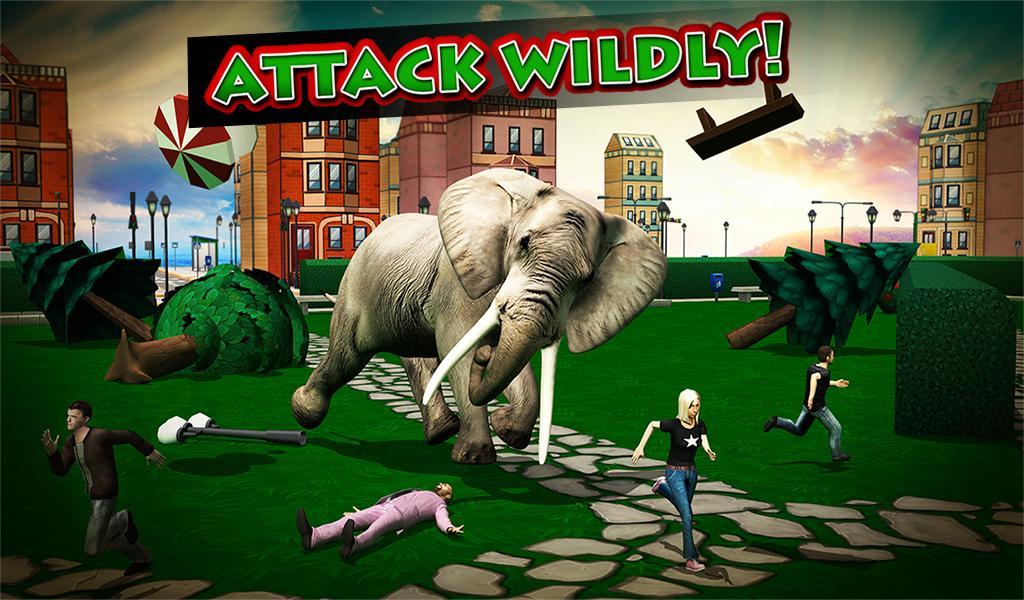 Ultimate Elephant Rampage 3D Game Screenshot