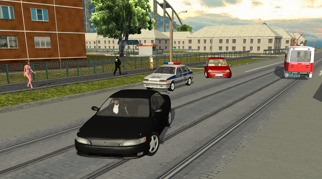 Screenshot of 刑事俄羅斯3D。黑幫方式