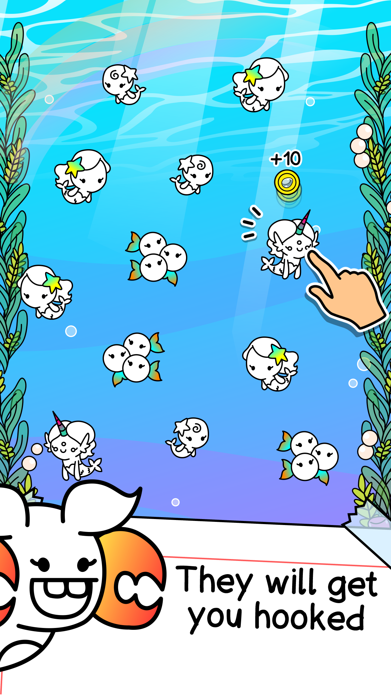 Скриншот игры Mermaid Evolution: Merge Game