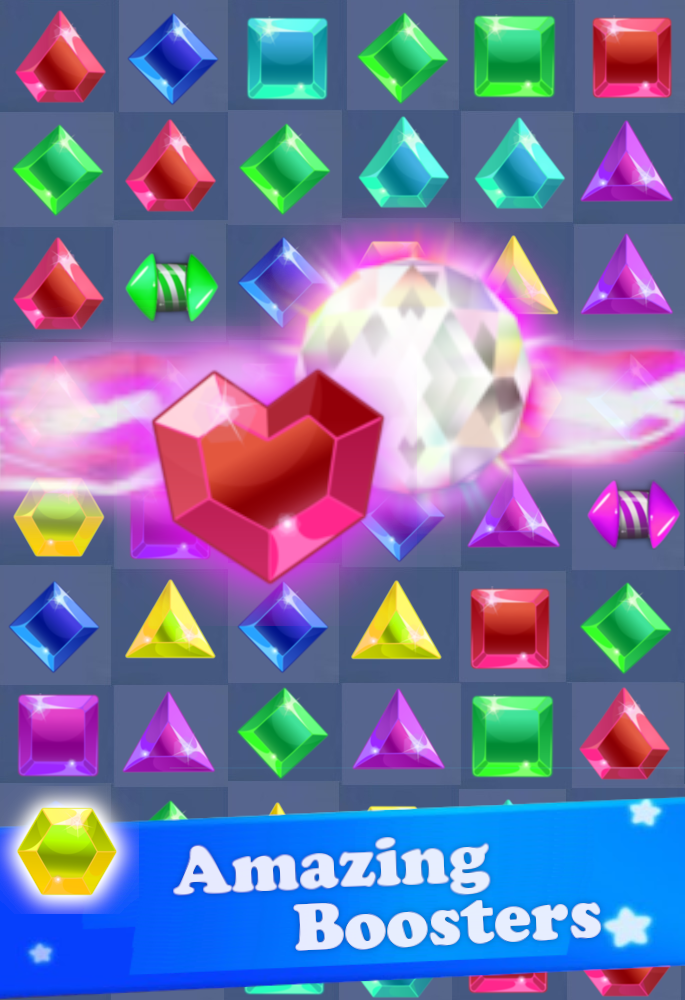 Captura de Tela do Jogo Jewel Crush 2019: Jewel Blast the Jewel Quest