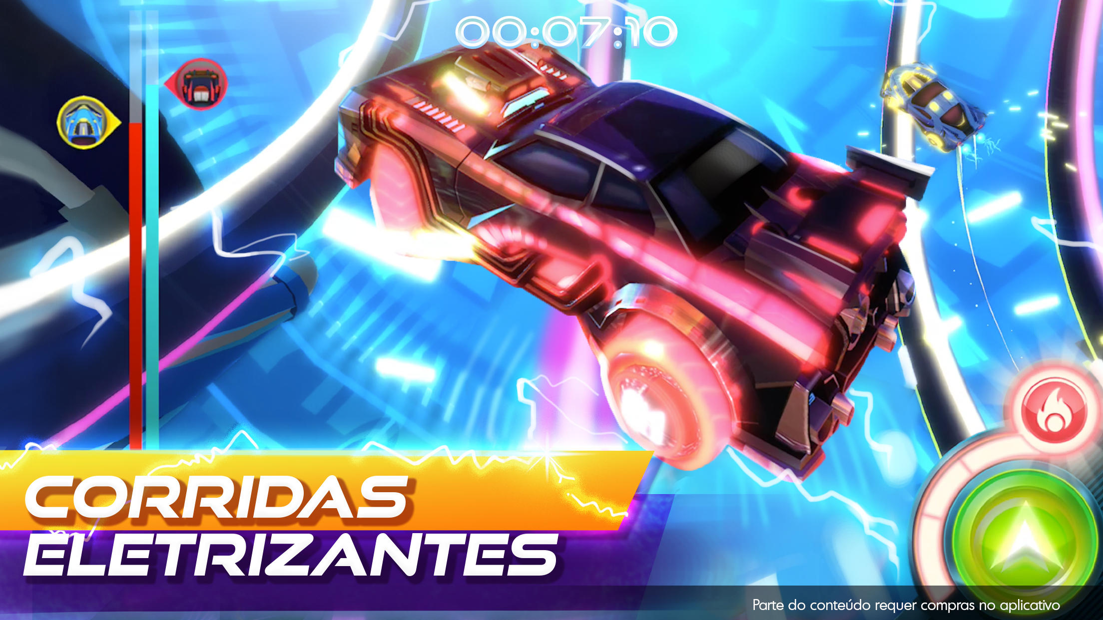 Captura de Tela do Jogo RaceCraft - Constrói e Corre