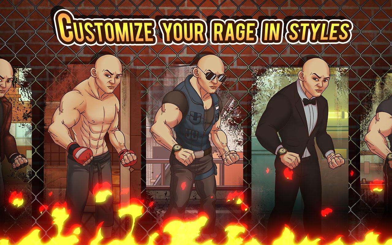Fist of Rage: 2D Battle Platfo Game Screenshot