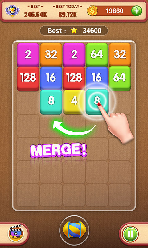Screenshot of Tap to Merge