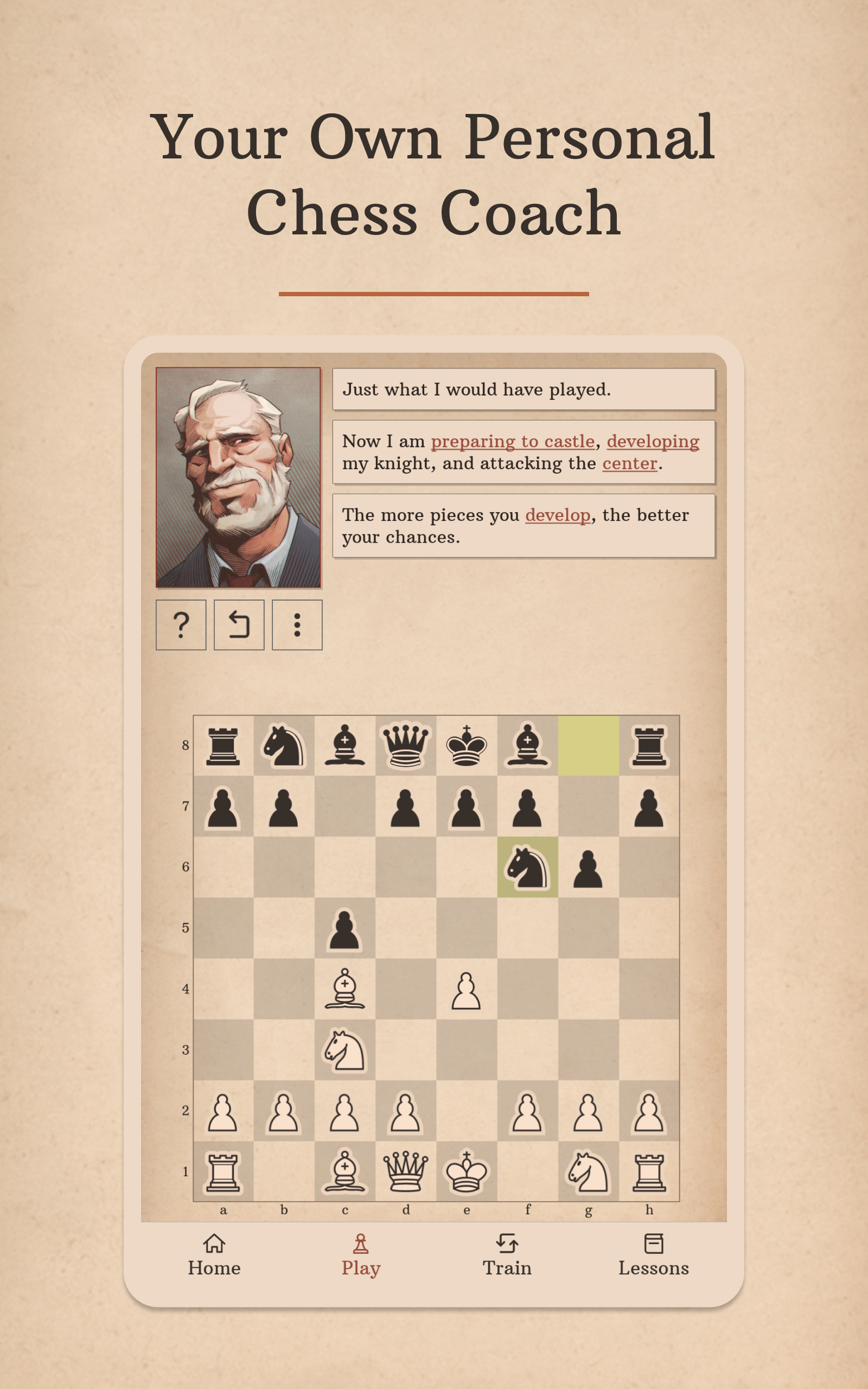 Learn Chess with Dr. Wolf Game Screenshot