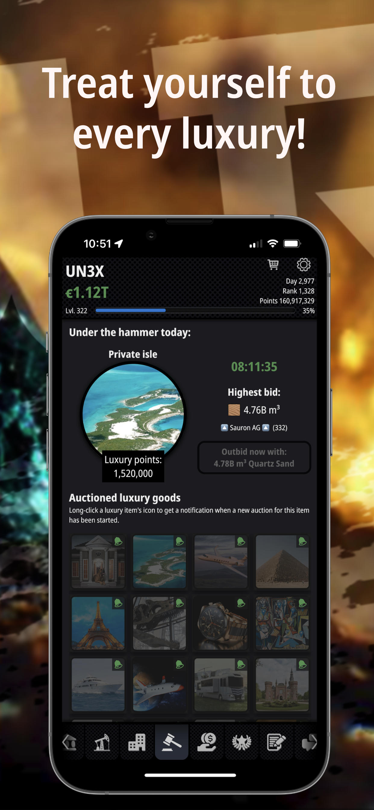 Resources: Business Tycoon GPS Game Screenshot