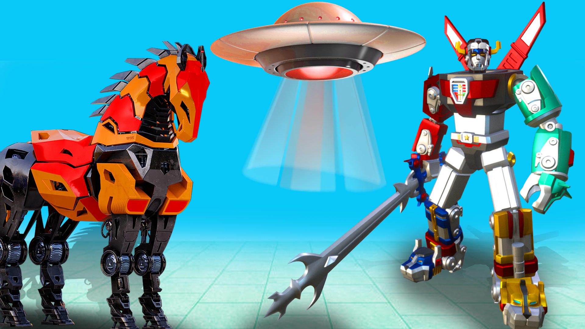 Captura de Tela do Jogo Flying Horse Robot Transformer