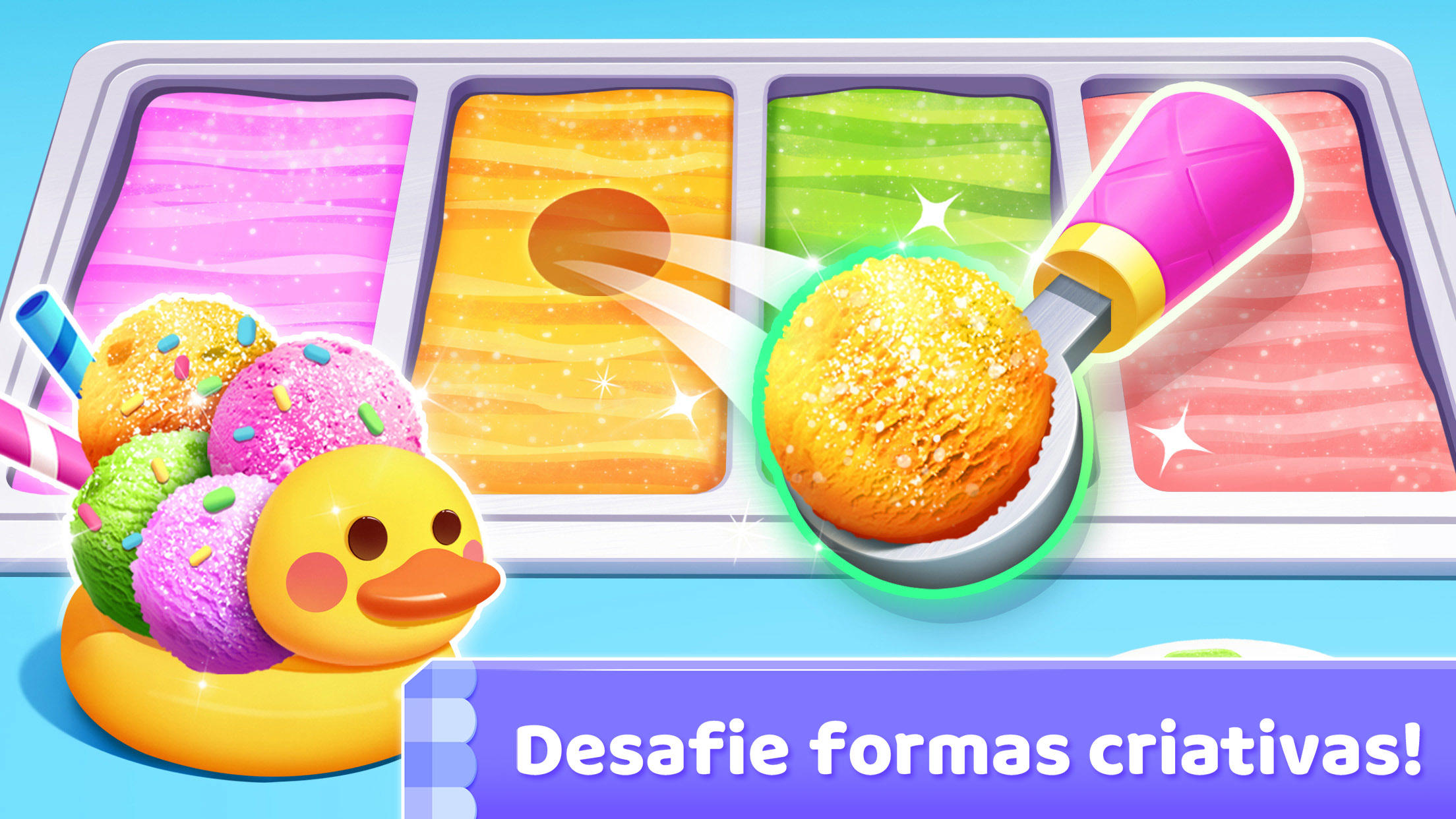 Captura de Tela do Jogo Jogo de Sorvete do Panda
