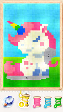 Cuplikan Layar Game Magic Cross Stitch: Pixel Art