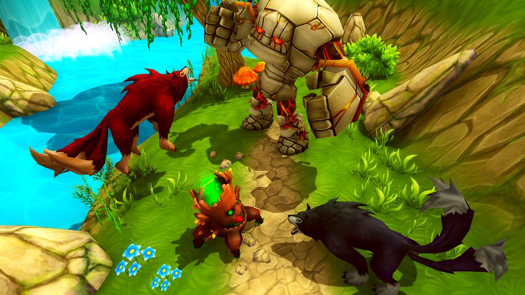 Three Tailed Wolf Simulator screenshot game