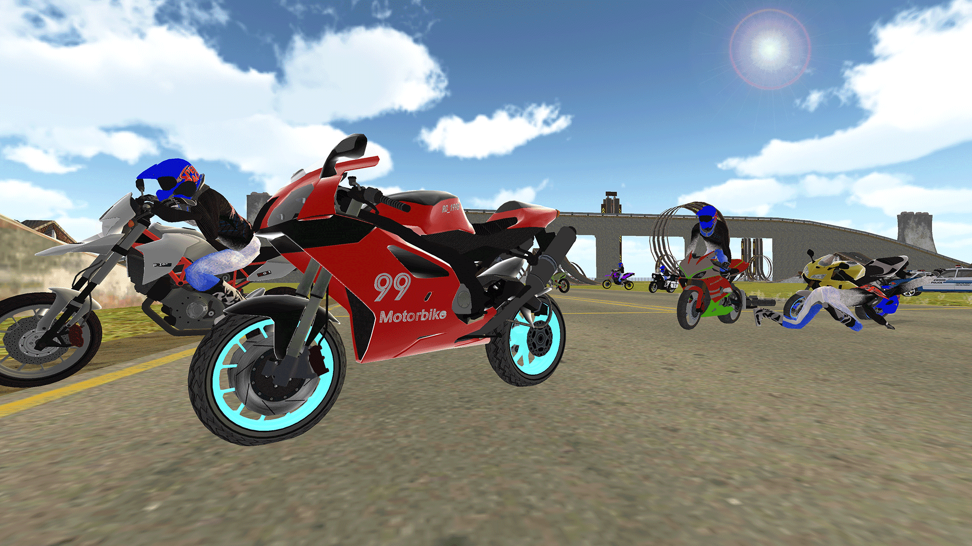 Bike Rider - Police Chase Game Game Screenshot